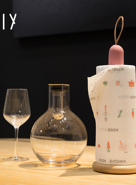 创意实木立式纸巾架纸巾座北欧简易桌面家用卷筒卷纸架防水免打孔