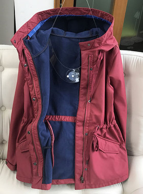 加绒款！又软又暖 法国设计软壳冲锋衣女潮防风防水西藏稻城旅游