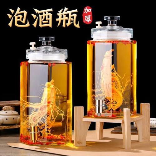 泡酒专用酒瓶高档密封带水龙头