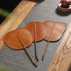 复古家用夏季 中国风手工竹编大漆扇子中式 纳凉蒲扇团扇芭蕉扇腰扇