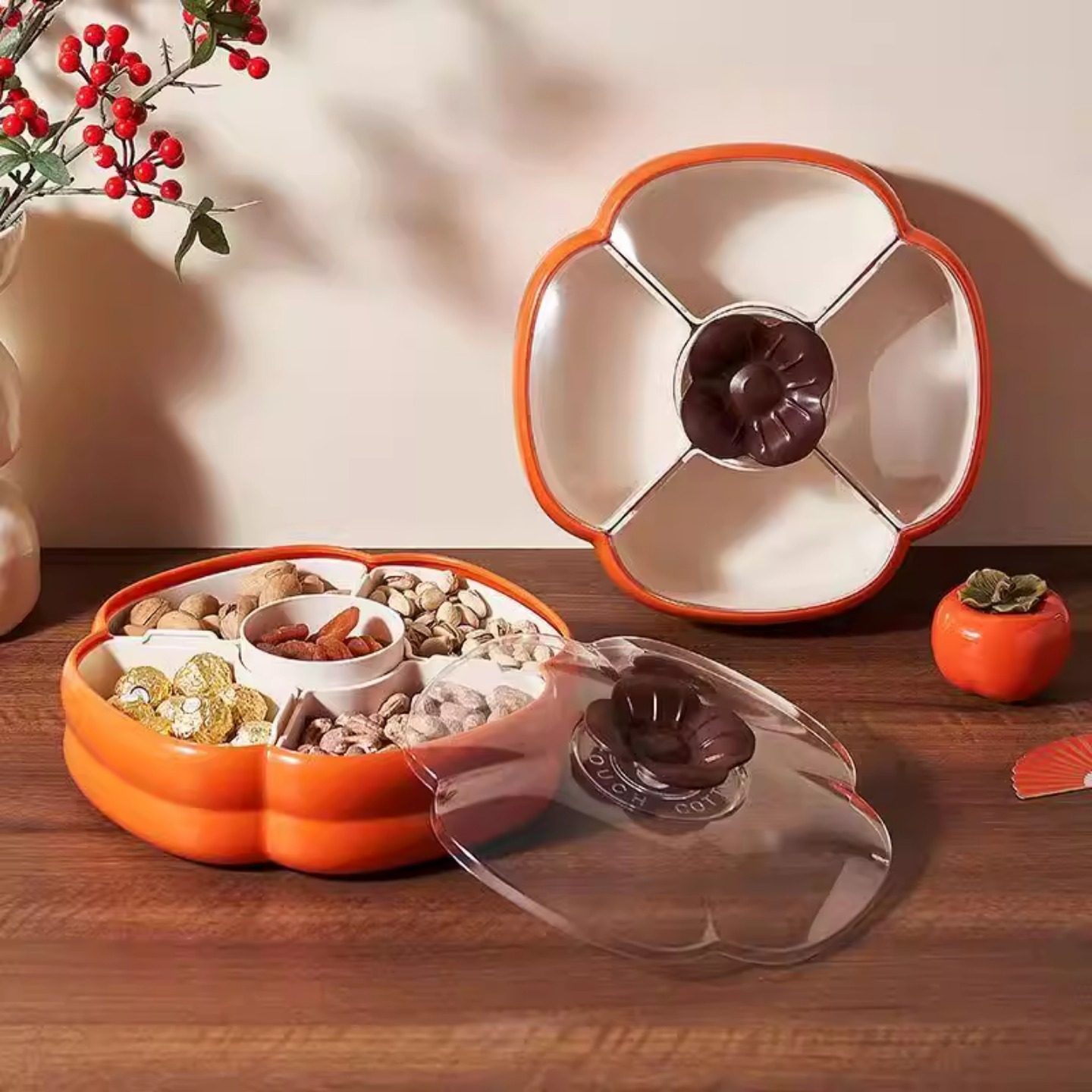 坚果零食糖果盒过年新款干果盘收纳盒乔迁之喜果盘干果盒密封防潮,收纳整理,其他收纳盒,淘宝优惠券,粉丝福利购,淘宝优惠卷