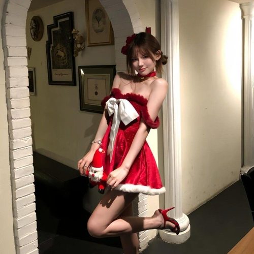 派对甜心性感甜辣妹圣诞节战袍