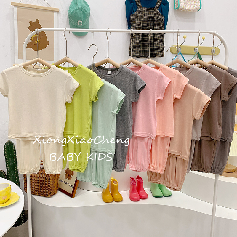 儿童短袖套装夏季家居服