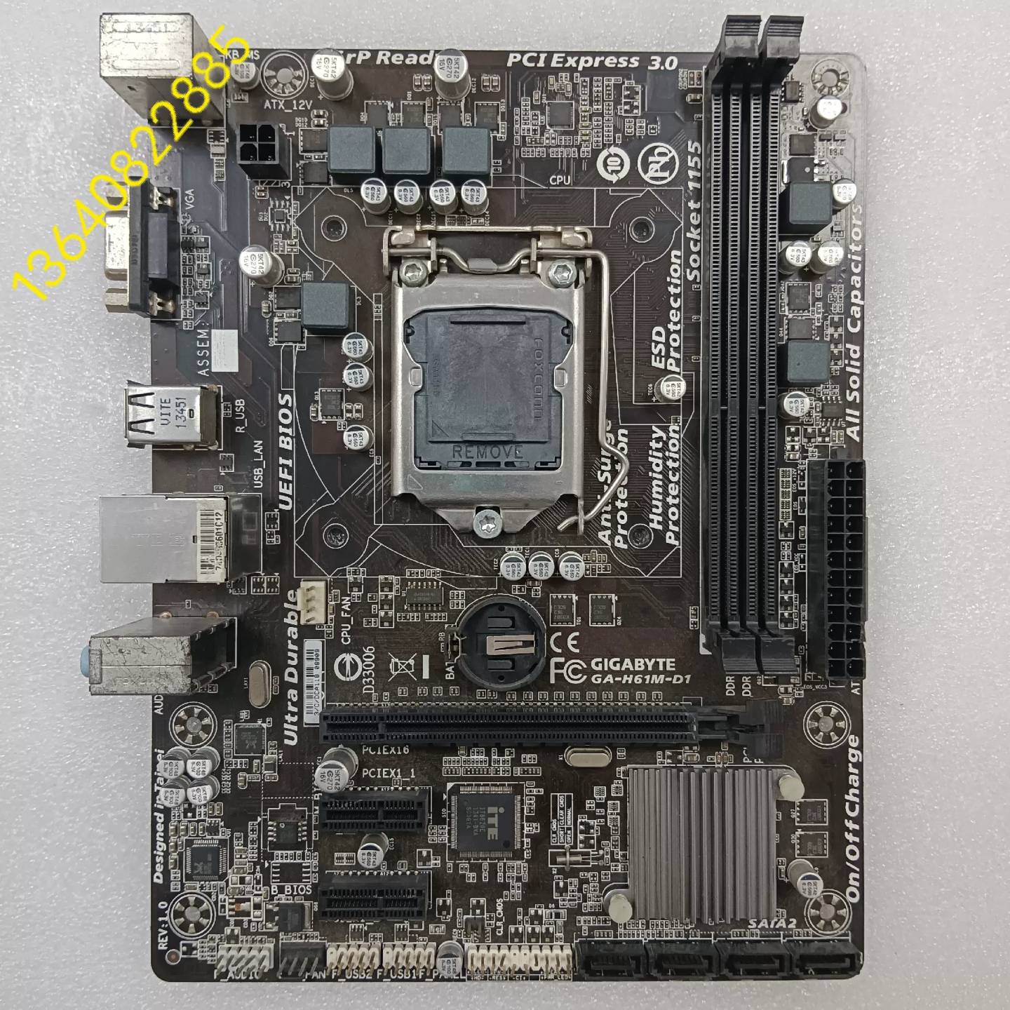 可议价技嘉GA-H61M-D1是一款由GIGYTE技嘉生产