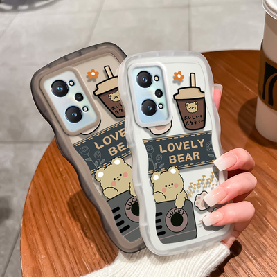 大波浪-条纹小熊手机壳