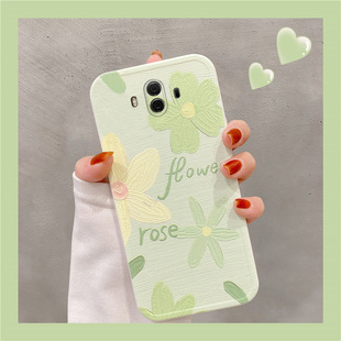 华为Mate10手机壳10Pro闺蜜小花油画可爱ALP AL00薄 TL00全包BLA