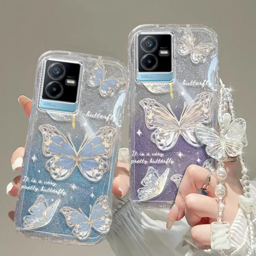vivo T2X手机壳T1X透明T1软T2套s1全包s6防摔pro潮s19奢华s20高档s12蝴蝶s15手链s16闪粉s17男s18女vivoT2X