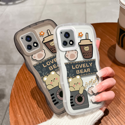 大波浪-条纹小熊手机壳