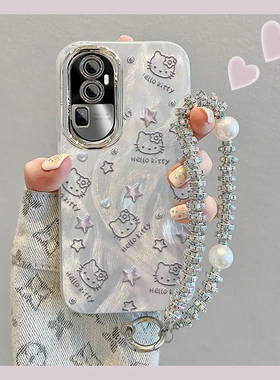 羽纱kt猫OPPOReno10Pro+手机壳PHU110情侣全包防摔男女可爱套外壳