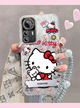 羽纱kt猫红米K50至尊版手机壳2022CP8469情侣全包防摔可爱套外壳