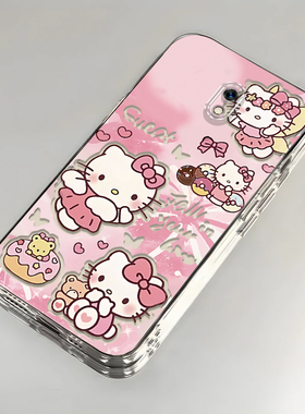 卡通kt猫红米8A壳透明M1908C3KE全包防摔高级男女可爱套外壳