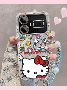 精孔kt猫realme真我GT5手机壳RMX3823情侣全包防摔男女可爱套外壳