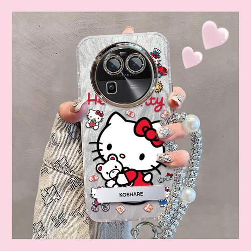 羽纱kt猫OPPOFindX6Pro手机壳PGEM10情侣全包防摔男女可爱套外壳