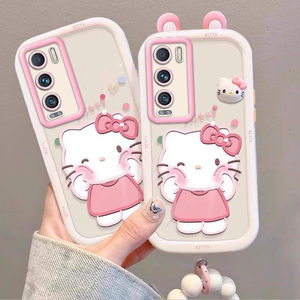 泡芙kt猫realme真我GT大师探索版壳情侣全包防摔女可爱套外壳