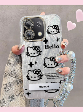 精孔kt猫红米Note13手机壳2312DRAABC情侣全包防摔男女可爱套外壳