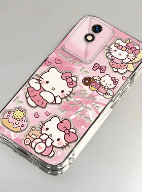 卡通kt猫vivoY11壳透明V2236A全包防摔软高级男女可爱套外壳
