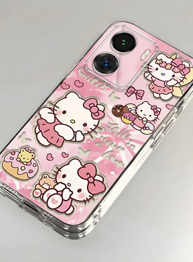 卡通kt猫iQOOZ7i壳透明V2230EA全包防摔软高级男女可爱套外壳