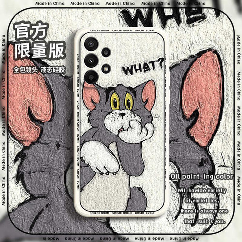 油画汤姆猫杰瑞鼠手机壳