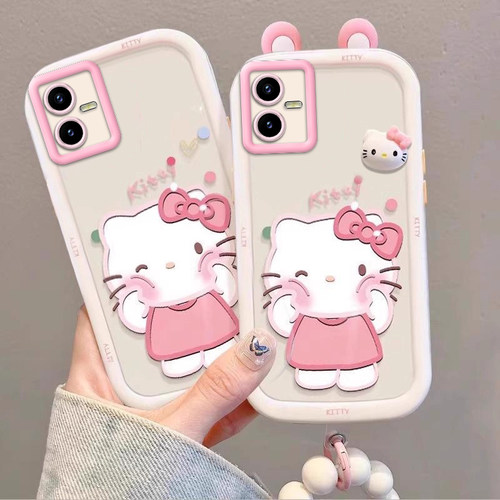 泡芙kt猫vivoY73t壳V2102A情侣全包防摔软高级男女可爱套外壳