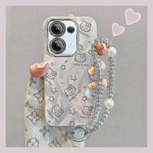 羽纱kt猫OPPOReno8Pro手机壳PGAM10情侣全包防摔软男女可爱套外壳