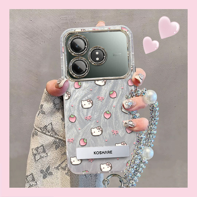 羽纱kt猫realme真我GTNeo6SE手机壳RMX3850情侣全包防摔可爱套外