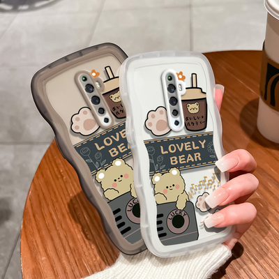 大波浪-条纹小熊手机壳