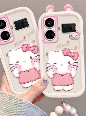 泡芙kt猫Realme真我GT5壳RMX3823情侣全包防摔男女可爱套外壳