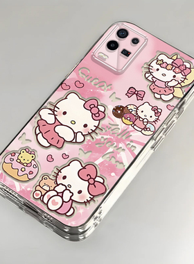 卡通kt猫realme真我Q3壳透明RMX3161全包防摔男女可爱套外壳