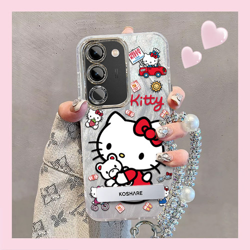 羽纱kt猫vivoS17t手机壳V2282A情侣全包防摔软高级男女可爱套外壳