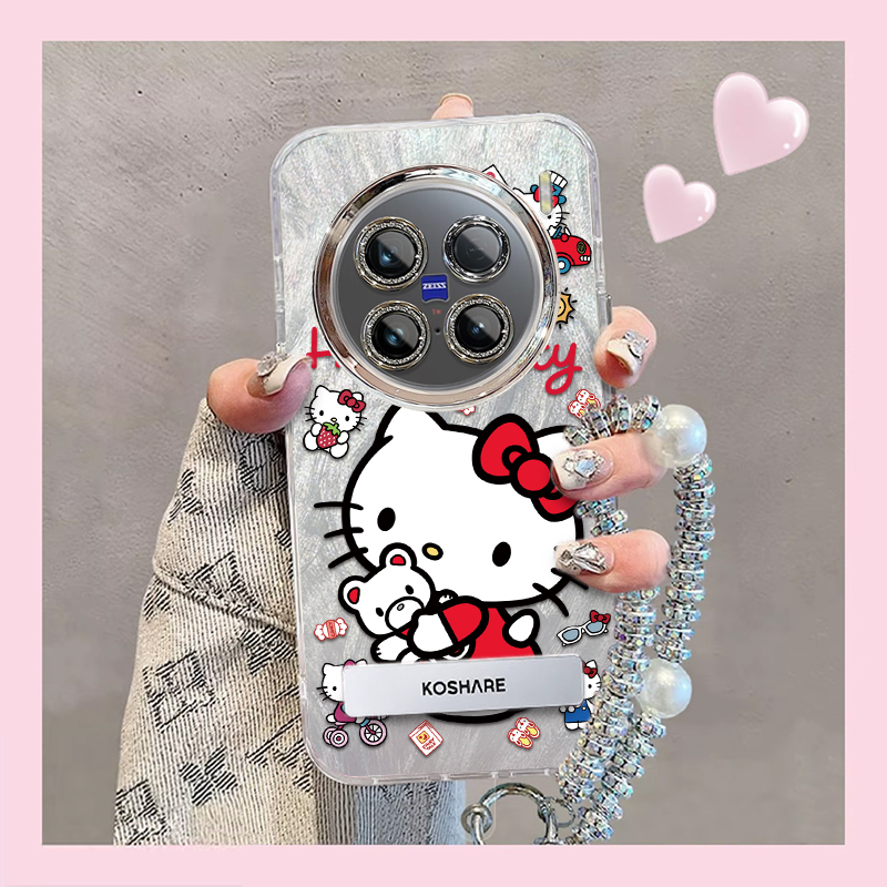 羽纱kt猫vivoX100Ultra手机壳V2366GA情侣全包防摔男女可爱套外壳