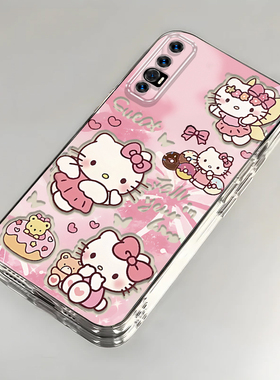 卡通kt猫OPPOReno3Pro壳透明PCRM00全包防摔软男女可爱套外壳