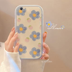 OPPO A59手机壳女创意可爱a59m全包闺蜜防摔蓝花新仙女清新a59s潮