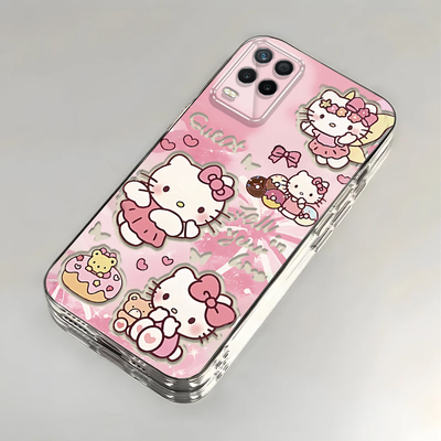 卡通kt猫realme真我V13壳透明RMX3041全包防摔男女可爱套外壳