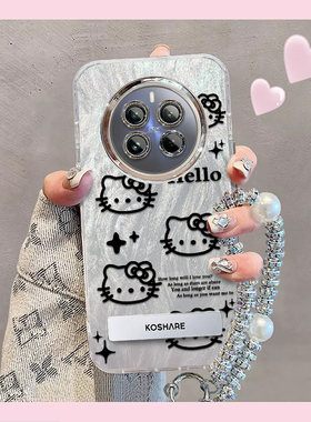 精孔kt猫realme真我12Pro手机壳RMX3841情侣全包防摔女可爱套外壳