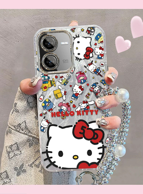 精孔kt猫vivoY78t手机壳V2312BA情侣全包防摔高级男女可爱套外壳