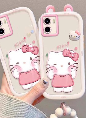 泡芙kt猫iQOOU5x壳V2180GA情侣全包防摔软高级男女可爱套外壳