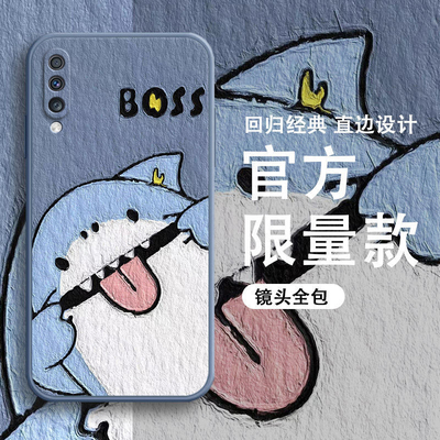 油画淘气鲨鱼柴犬熊猫手机壳