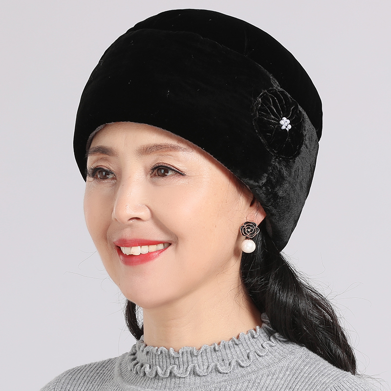 冬季女士保暖老奶奶加厚包头帽