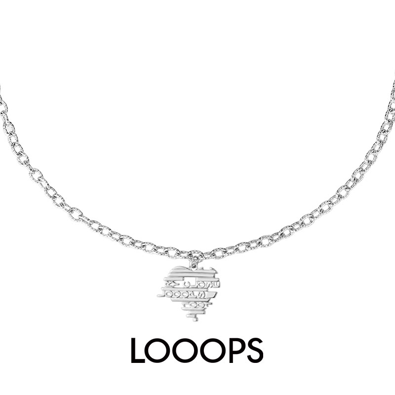 光束密码爱心原创设计师小众项链