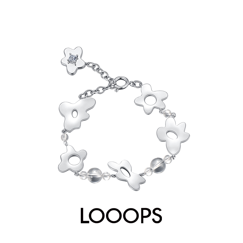 大小花朵露珠原创设计手链