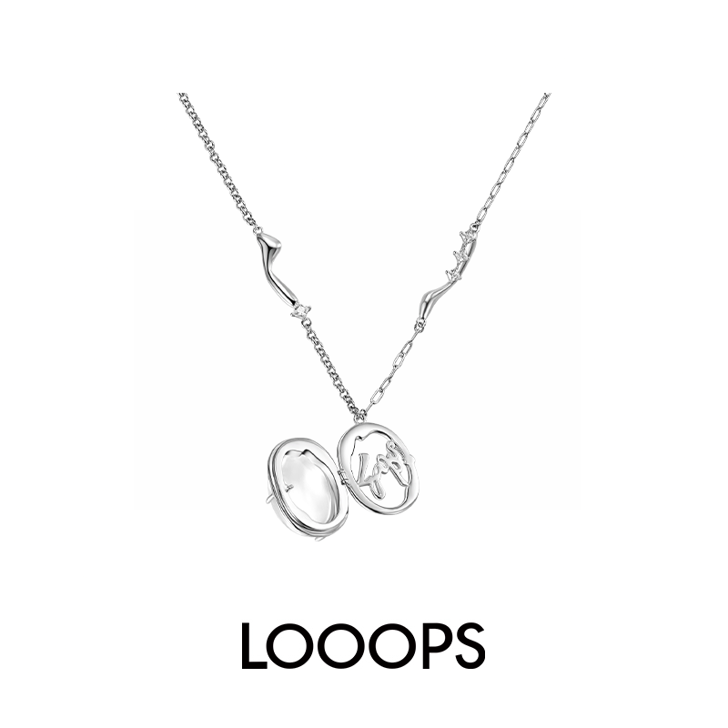 looops透明水晶其他锁骨链
