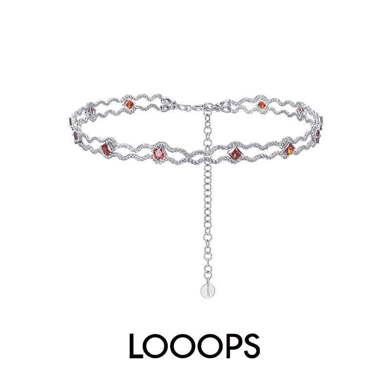 原创设计波浪雕花蕾丝chocker