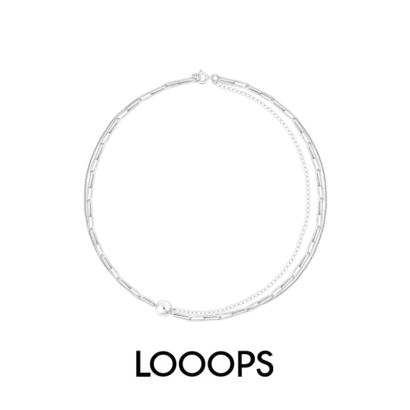 亲密间隙垂感拼接项链