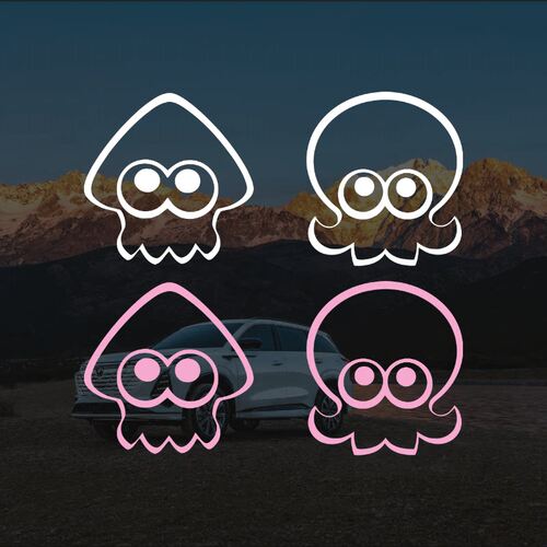 Splatoon3汽车贴纸 斯普拉顿3喷色战士3 Switich任天堂游戏全车贴