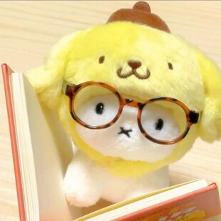 三丽鸥10cm娃衣日系卡通可爱布丁狗头套毛绒公仔挂件头套挂件