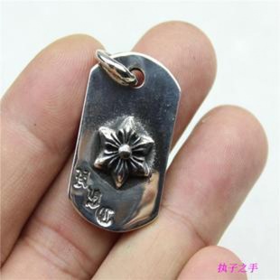 克羅潮牌十字架GD925純銀六芒星吊牌復(fù)古吊墜情侶掛墜權(quán)志龍同款