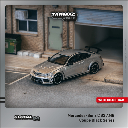 TW 1:64 Mercedes-Benz C 63 AMG Coupé Black Series Silver