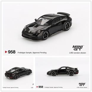 MINIGT 1:64 Porsche 911 Dakar Black 仿真 合金 汽车模型
