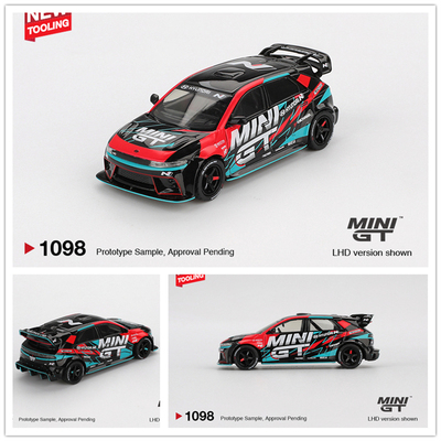 【预售】MINIGT 1:64 现代 Hyundai Ioniq 5N MINI GT RS-01T车模