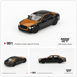 MINIGT 1:64 Bentley Flying Spur Orange Flame / Onyx 合金车模